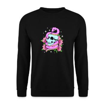 Pastel Gothic - Unisex Sweatshirt - black - Front - Alina (178cm) & Michal (187cm)