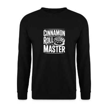 Cinnamon Roll Master - Unisex Sweatshirt - black - Front - Alina (178cm) & Michal (187cm)