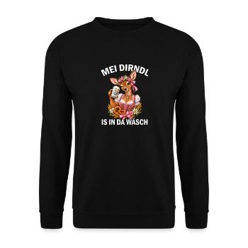 Damen Fawn Costume Dirndl - Unisex Pullover - Schwarz - Vorne - Alina (178cm) & Michal (187cm)