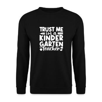 Preschool Teacher Trust Me I´m A Daycare Teacher - Unisex Sweatshirt - black - Front - Alina (178cm) & Michal (187cm)