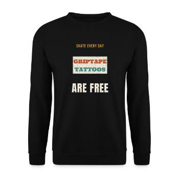 Skateboard Wheelbite Took Everything From Me Funny - Unisex Sweatshirt - black - Front - Alina (178cm) & Michal (187cm)