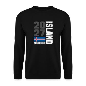 Island Angeltour 2027 - Unisex Pullover - Schwarz - Vorne - Alina (178cm) & Michal (187cm)