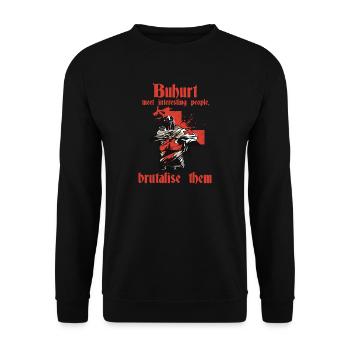 Ritter Krieger Buhurt Tjost HEMA LARP Bouhourt - Unisex Pullover - Schwarz - Vorne - Alina (178cm) & Michal (187cm)