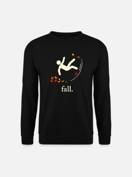 Herbst-Herbstblatt - Unisex Pullover - Schwarz