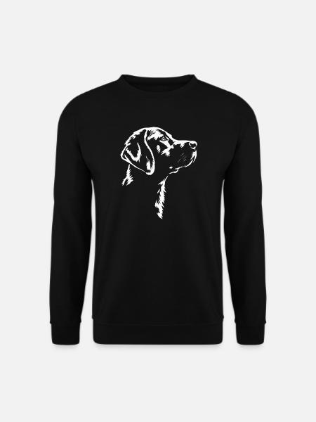 Labrador Kopf Portrait - Unisex Pullover - Schwarz