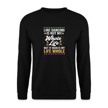 Linedance - Unisex Pullover - Schwarz - Vorne - Alina (178cm) & Michal (187cm)