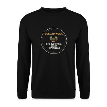 Lustiger Kraftsport Spruch Geschenk Kraftsportler - Unisex Pullover - Schwarz - Vorne - Alina (178cm) & Michal (187cm)