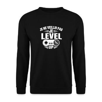 Gamer Retro Controller T-shirt - Unisex Pullover - Schwarz - Vorne - Alina (178cm) & Michal (187cm)
