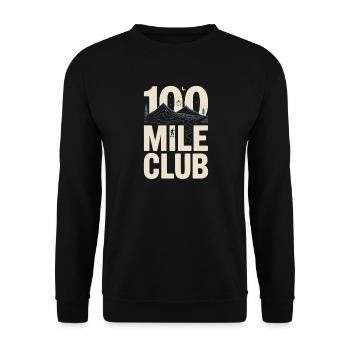 100 Mile Club Ultralauf Trailrunning 100M Ultra - Unisex Pullover - Schwarz - Vorne - Alina (178cm) & Michal (187cm)