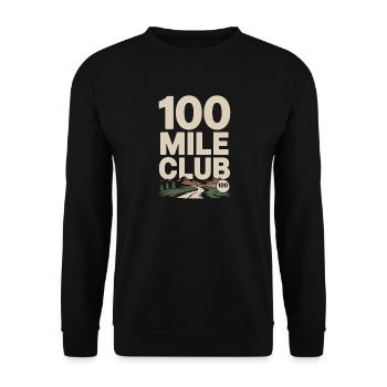 100 Mile Club Ultralauf Trailrunning 100M Ultra - Unisex Pullover - Schwarz - Vorne - Alina (178cm) & Michal (187cm)