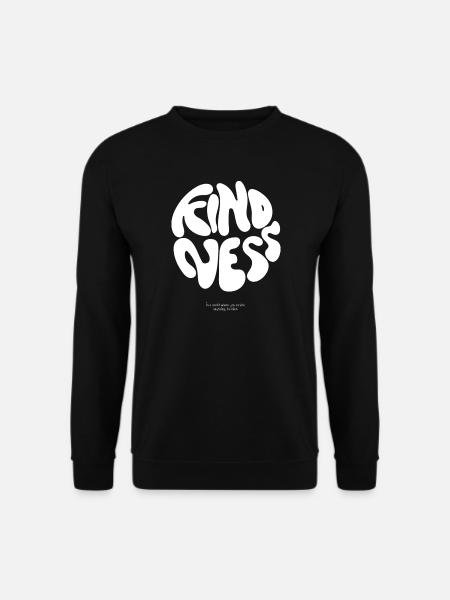 KINDNESS Kreis Design - Unisex Pullover - Schwarz