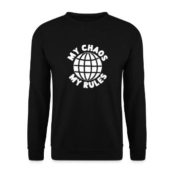 Preschool Teacher My Chaos My Rules Daycare - Unisex Pullover - Schwarz - Vorne - Alina (178cm) & Michal (187cm)