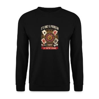 Niederlagenserie Roulette-Tee - Unisex Pullover - Schwarz - Vorne - Alina (178cm) & Michal (187cm)