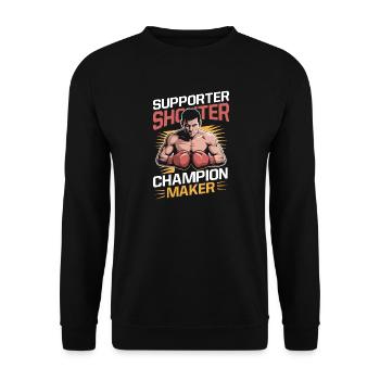 Champion Maker Gloves Boxing Gloves - Unisex Pullover - Schwarz - Vorne - Alina (178cm) & Michal (187cm)