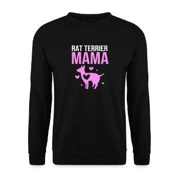 Rat Terrier - Unisex Pullover - Schwarz - Vorne - Alina (178cm) & Michal (187cm)