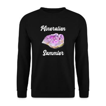 Mineralien Steine Geologie Sammler Mineral Geologe - Unisex Pullover - Schwarz - Vorne - Alina (178cm) & Michal (187cm)