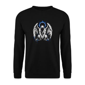 Gefallene Engelsfinsternis - Unisex Pullover - Schwarz - Vorne - Alina (178cm) & Michal (187cm)