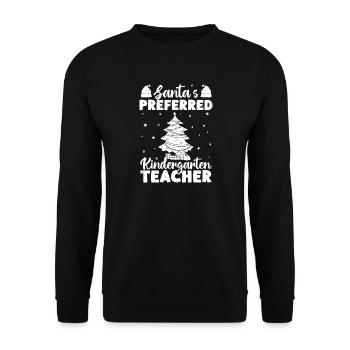 Preschool Teacher Preferred Daycare Teacher - Unisex Pullover - Schwarz - Vorne - Alina (178cm) & Michal (187cm)