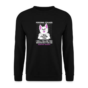 West Highland Terrier - Unisex Pullover - Schwarz - Vorne - Alina (178cm) & Michal (187cm)