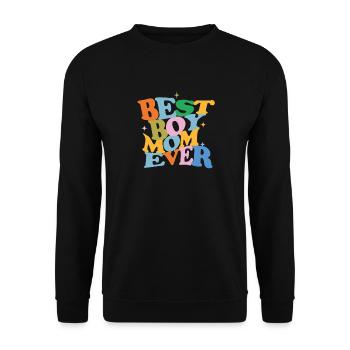 Muttertag Geschenk  - Unisex Pullover - Schwarz - Vorne - Alina (178cm) & Michal (187cm)