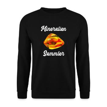 Mineralien Steine Geologie Sammler Mineral Geologe - Unisex Pullover - Schwarz - Vorne - Alina (178cm) & Michal (187cm)