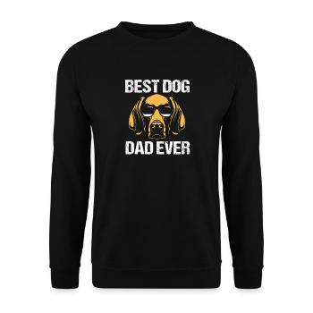 Weimaraner - Unisex Pullover - Schwarz - Vorne - Alina (178cm) & Michal (187cm)