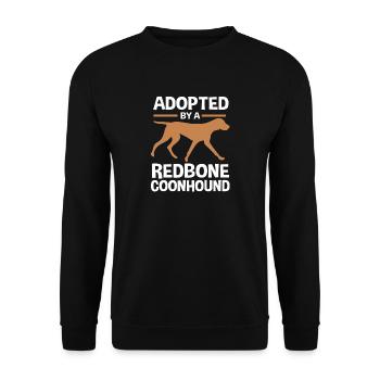 Redbone Coonhound - Unisex Pullover - Schwarz - Vorne - Alina (178cm) & Michal (187cm)