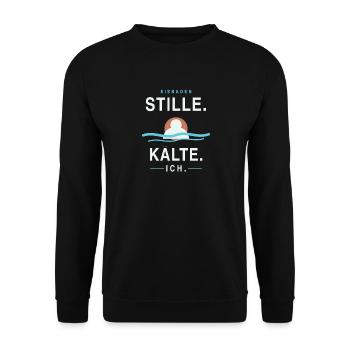 Stille Kälte Ich - Unisex Pullover - Schwarz - Vorne - Alina (178cm) & Michal (187cm)