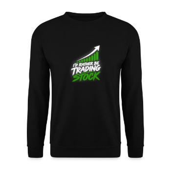 Investor Stock Market Day Trading Trader Broker - Unisex Pullover - Schwarz - Vorne - Alina (178cm) & Michal (187cm)