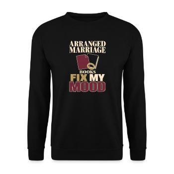 Mafia-romantik-leser - Unisex Pullover - Schwarz - Vorne - Alina (178cm) & Michal (187cm)