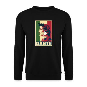 Dante Alighieri Italienischer Dichter Göttliche Komödie - Unisex Pullover - Schwarz - Vorne - Alina (178cm) & Michal (187cm)