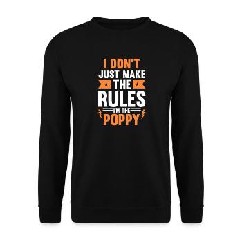 Grandfather Papaw Pop Gramps Granddad Grandpa - Unisex Pullover - Schwarz - Vorne - Alina (178cm) & Michal (187cm)