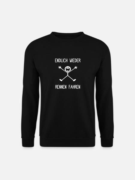 Endlich wieder Rennen fahren Tuning KFZ Mechaniker - Unisex Pullover - Schwarz