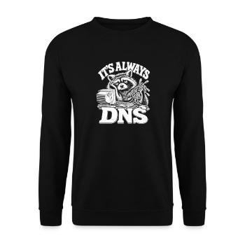 Es ist immer DNS Cat - Unisex Pullover - Schwarz - Vorne - Alina (178cm) & Michal (187cm)