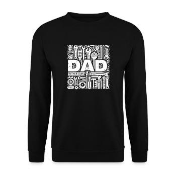 Vatertag - Unisex Pullover - Schwarz - Vorne - Alina (178cm) & Michal (187cm)