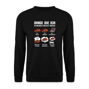 Lkw Fahrer Kraftfahrer LKW-Fahrer - Unisex Pullover - Schwarz - Vorne - Alina (178cm) & Michal (187cm)