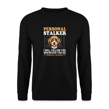 Havaneser Hund - Unisex Pullover - Schwarz - Vorne - Alina (178cm) & Michal (187cm)