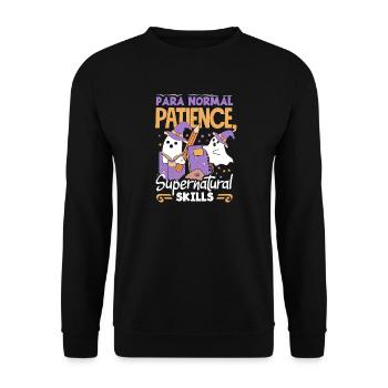 Para Normal Activities Sped-lehrer - Unisex Pullover - Schwarz - Vorne - Alina (178cm) & Michal (187cm)
