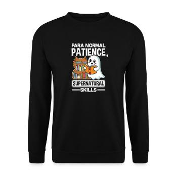 Para Normal Activities Sped-lehrer - Unisex Pullover - Schwarz - Vorne - Alina (178cm) & Michal (187cm)