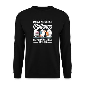 Para Normal Activities Sped-lehrer - Unisex Pullover - Schwarz - Vorne - Alina (178cm) & Michal (187cm)