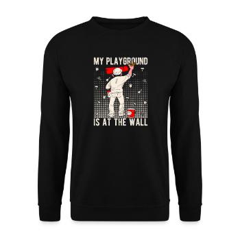House Painter Dad Unique Gifts - Unisex Pullover - Schwarz - Vorne - Alina (178cm) & Michal (187cm)