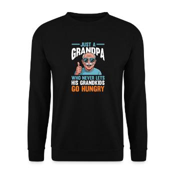 Grandfather Papaw Pop Gramps Granddad Grandpa - Unisex Pullover - Schwarz - Vorne - Alina (178cm) & Michal (187cm)