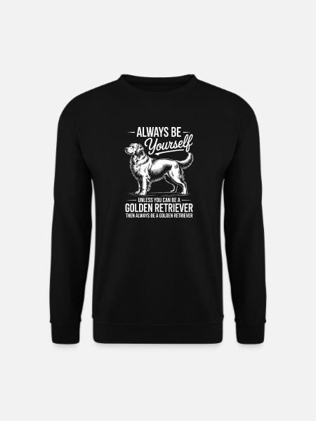 Golden Retriever Lustige Golden Retriever Geschenk - Unisex Pullover - Schwarz