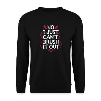 Hundefriseur - Unisex Pullover - Schwarz - Vorne - Alina (178cm) & Michal (187cm)
