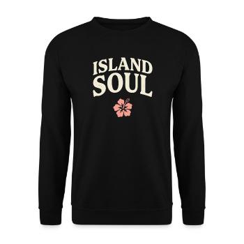 Island Soul - Unisex Pullover - Schwarz - Vorne - Alina (178cm) & Michal (187cm)