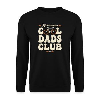 Dads Cyclists Club Vintage - Unisex Pullover - Schwarz - Vorne - Alina (178cm) & Michal (187cm)