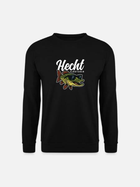 Hecht mit Sonnenbrille - Unisex Pullover - Schwarz