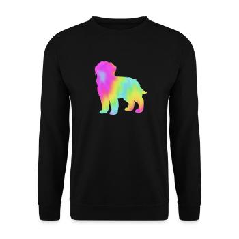 Neufundländer - Unisex Pullover - Schwarz - Vorne - Alina (178cm) & Michal (187cm)