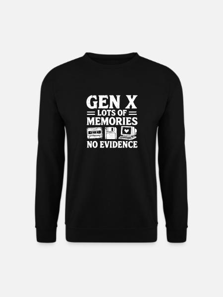 Gen X viele Erinnerungen - Unisex Pullover - Schwarz