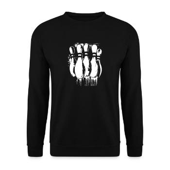 Kegelsport - Unisex Pullover - Schwarz - Vorne - Alina (178cm) & Michal (187cm)